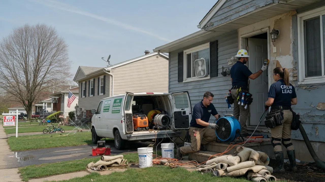 Flood Cleanup in New Burnside, IL near me