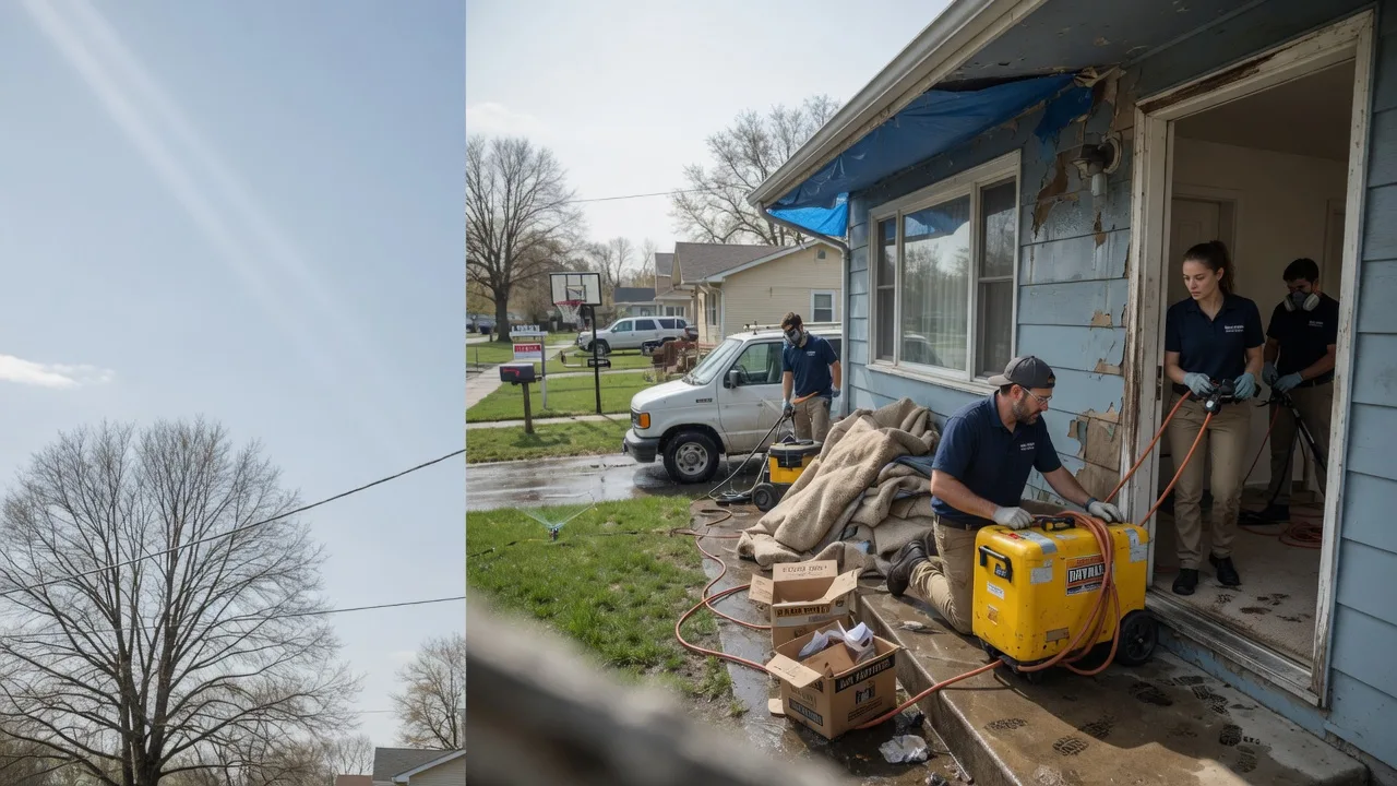 Basement Flood Cleanup in New Burnside, IL near me